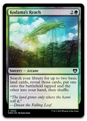 Kodama's Reach #300 (Foil) (NM) Commander Masters CMM Magic MTG