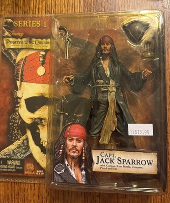 NECA Reel Toys Capt. Jack Sparrow Closed Mouth Series 1 Pirates of the Caribbean