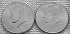 2 - 2000 Kennedy half dollar coins 1 P + 1 D