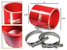 2.75" Silicone Intercooler Pipe Straight Coupler RED +T-Bolt Clamp For Infiniti