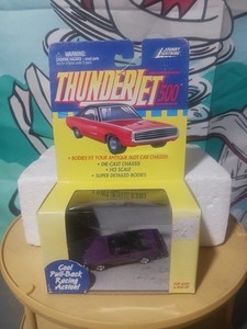 Thunder Jet Pullback  ! 1968 Purple  Charger R/T Black Top ! In Package  !