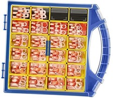 220PCS Battery Cable Ends Kit,110PCS AWG 8 6 4 2 1 Heavy 220 PCS Bare Copper