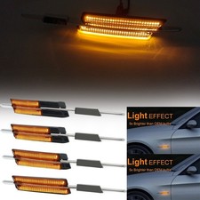 For Bmw M Logo E90 E60 E91 E92 E93 E81 E88 Dynamic Led Side Marker Lights Pair