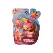 Fingerlings Interactive Baby Monkey Harmony Pink - Touch Reacts 70 Sounds -NIP