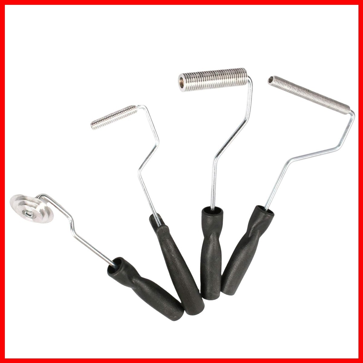 Khbyt 4Pcs Fiberglass Laminating Tool Set Aluminum Rollers