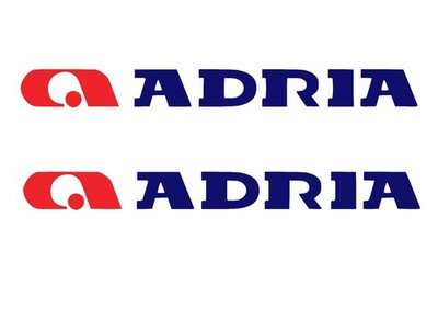Adria Wohnmobil Wohnwagen 2x Aufkleber Camper Sticker Vinyl Outdoor UV-fest