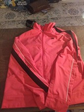 Nike Pink Track Jacket Women Size L 12-14 Zip...