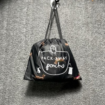 Joules Clothing Dachshund Pack-Away Poncho w/ Hood Drawstring