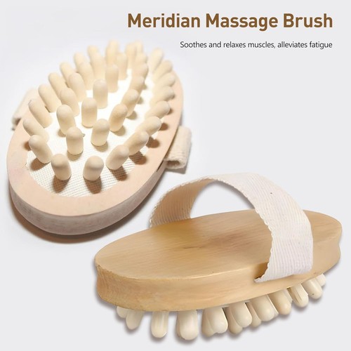 2er Pack Natur Holz Anti Cellulite Massagegerät Holz Hand Körper...  - Bild 2 von 6