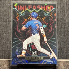 2025 Panini Donruss Carson Benge 21/49 Unleashed Blue Xplosion SP New York Mets