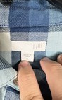 J. Jill Women's Blue White Plaid Long Sleeve Button Down Shirt Sz XL — photo 2