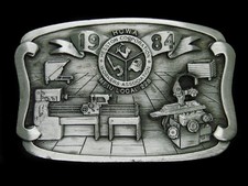 UC15136 NOS VINTAGE 1984 HESSTON CORP. WORKERS ASSOCIATION BELT BUCKLE