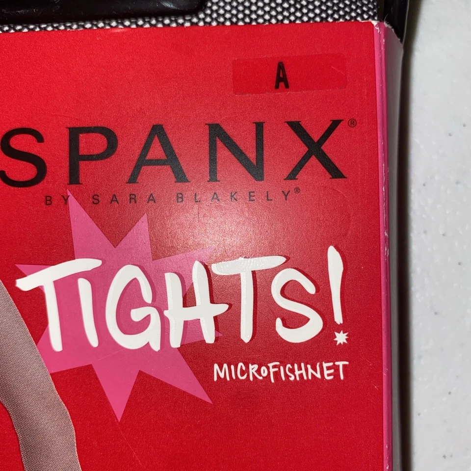 MALLAS SPANX Red de Pescado Pata Estampado Todo el Día Modelando Talla A Negras NUEVAS Foto 2 de 4