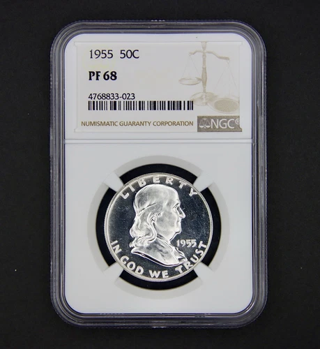1955 Franklin Half Dollar Proof PF68 NGC