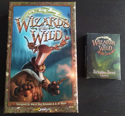 Brettspiel Wizards of the Wild deluxe + forbidden Forest Erw. englisch Crosscut