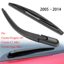 HECK WISCHERARM + SCHEIBENWISCHER SET HINTEN FÜR AYGO CITROËN PEUGEOT 107 05-14