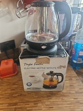 Taylor Swoden Small Electric Kettle Keep Warm Glass Kettle with Filter Tea