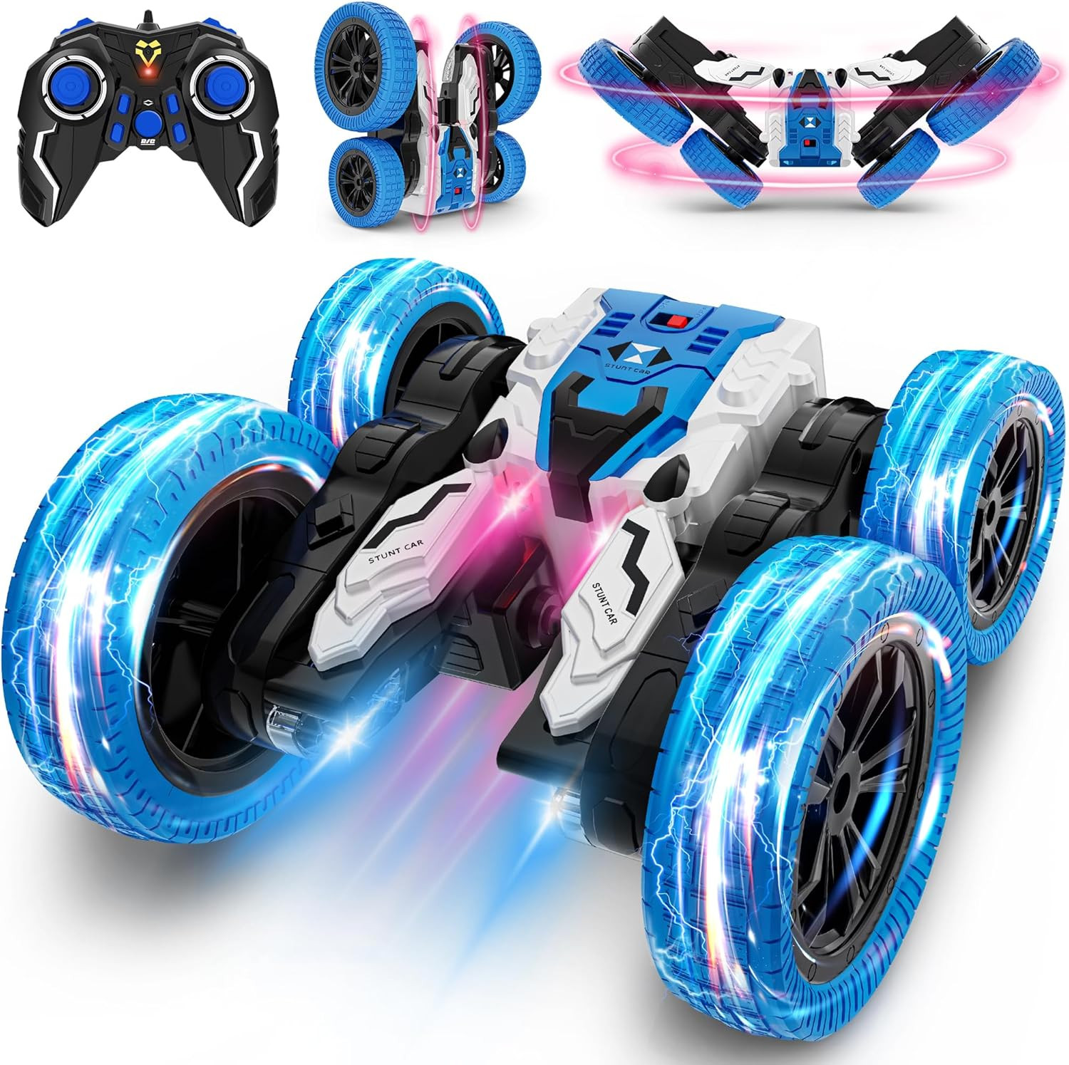 , 4wd Off-road Stunt Car With 360 Flips, 2.4ghz Indoor Outdoo