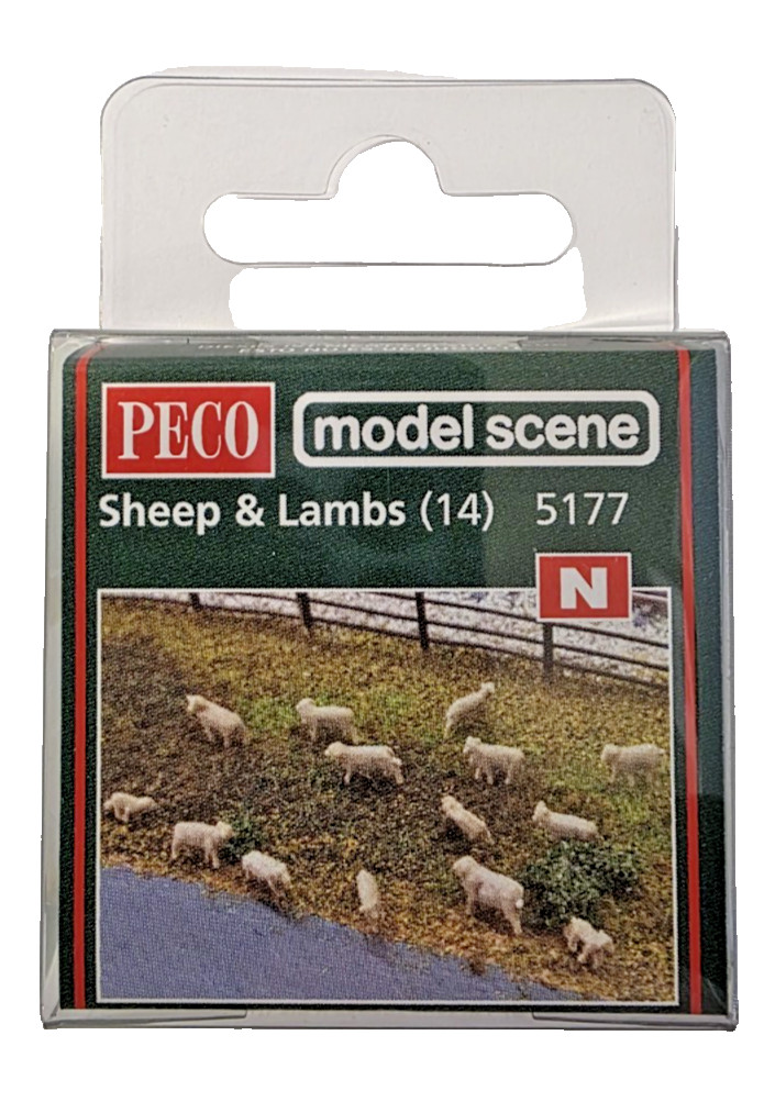 N Gauge Farm Animals Sheep & Lambs Modelscene 5177 – Model Railway Scenery