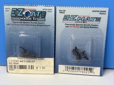 2x Bachmann 78025 HO Scale Center Shank Medium E-Z Mate Couplers (2pk)