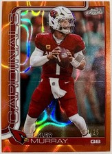2025 Topps Chrome Kyler Murray #5 Orange Lava /25 SP Cardinals 