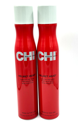 Lot/2 Chi Helmet Head Extra Firm Har Spray ~ 10 oz / 284 g x 2