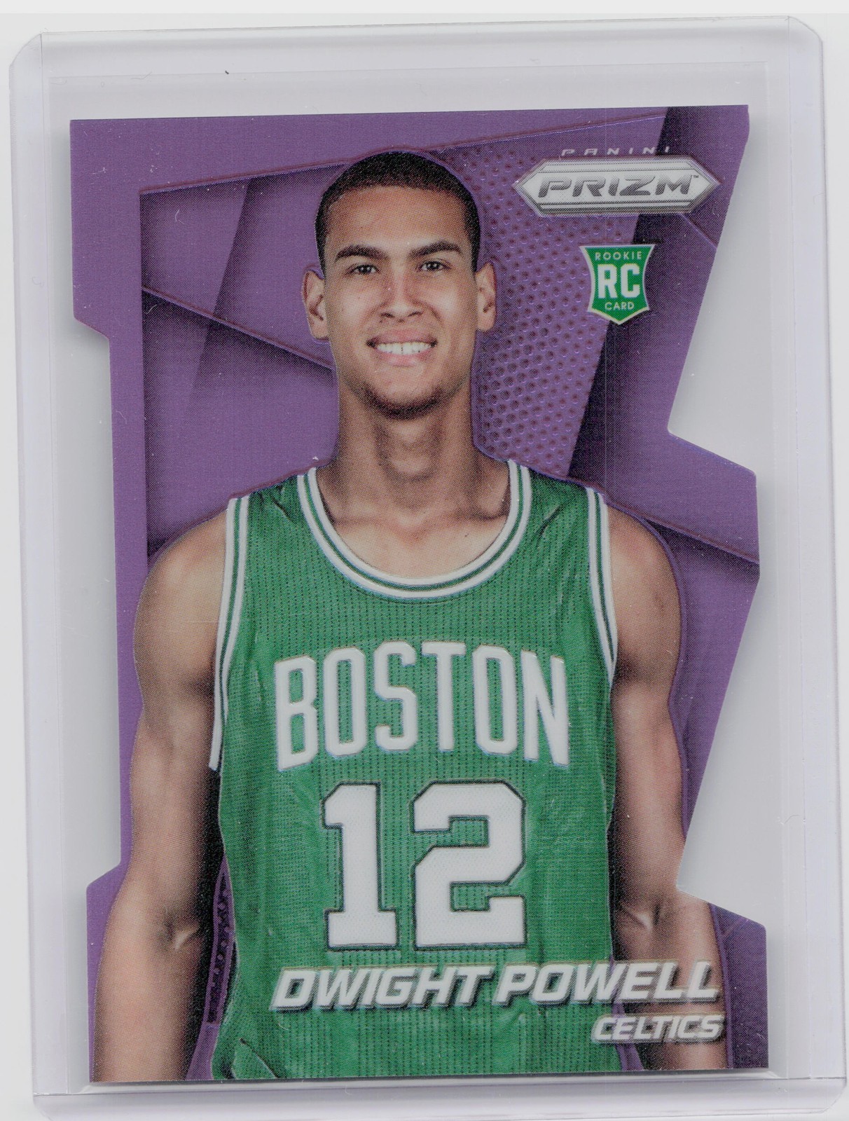 2014-15 Prizm Dwight Powell Prizms Purple Die Cut /139 RC #286 Celtics