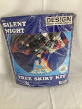 Design Works “Silent Night” Tree Shirt #5201 Kit 36” New Opened Pkg. Christmas 