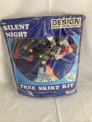 Design Works  Silent Night  Tree Shirt #5201 Kit 36  New Opened Pkg. Christmas 