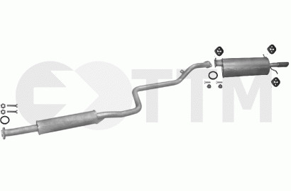 Éliminer les bruits moteur avec le silencieux arrière Mazda 626 essence 1.8 2.0
