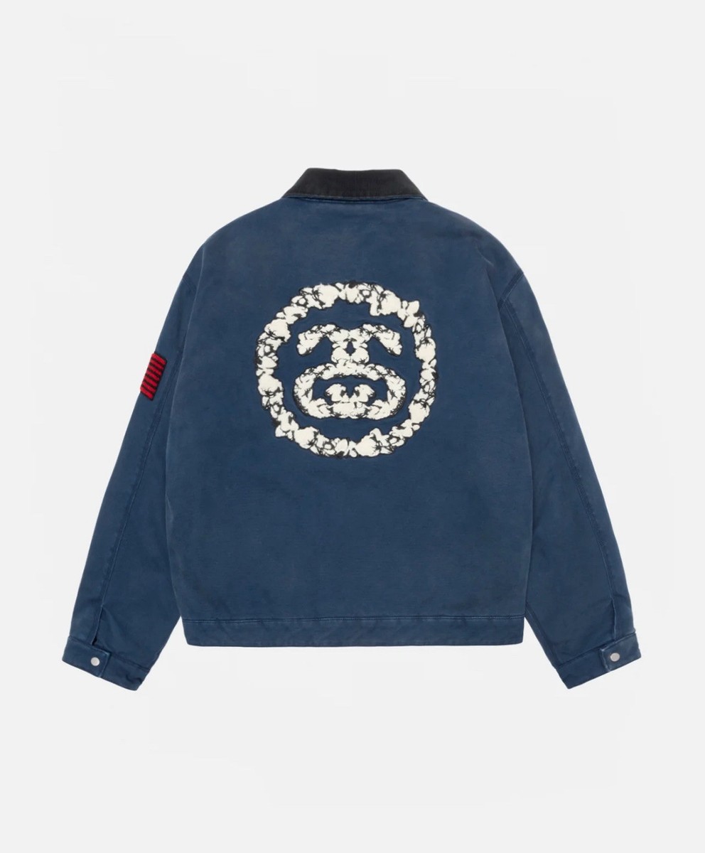 STÜSSY & DENIM TEARS CANVAS JACKET blue BLUE XL | eBay UK