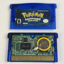 Pokemon Sapphire GBA Authentic New Battery Gameboy Advanced Saves Nintendo