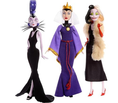 Mattel Disney Princess Toys, Villains Multipack with Evil Queen, Cruella & Yzma