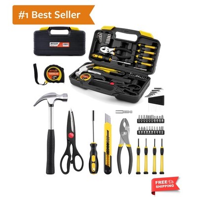 40-Piece Tool Set - General Household Hand Tool Kit with Plastic Toolbox Stor...