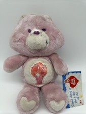 Vintage 1985 Share Bear Care Bear Ice Cream Soda Milkshake Purple 13" Kenner Tag