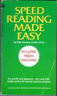 SPEED READING MADE EASY By Nila Banton Smith *Excellent Condition*