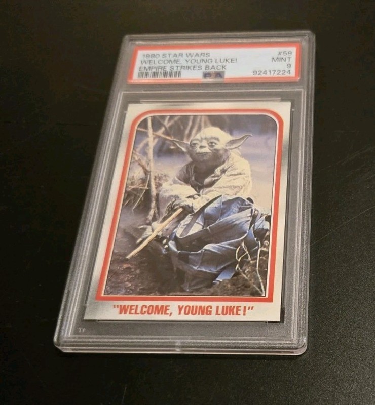 1980 Topps Star Wars #59 Welcome, Young Luke! Empire Strikes Back Yoda RC PSA 9