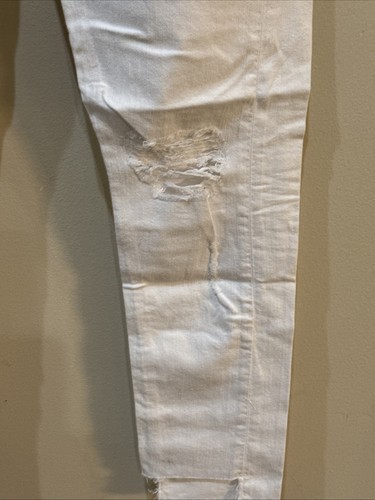 Rag & Bone Womens Dre White Raw Hem Denim Boyfriend Jeans Distressed Size 28 - Picture 5 of 14