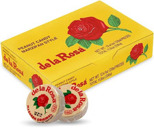 de la Rosa Mazapan Original Peanut Candy Marzipan Style 12 x 1 oz Box