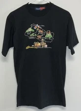 El Salvador Short Sleeve T-Shirt Men’s Medium Black.   11873