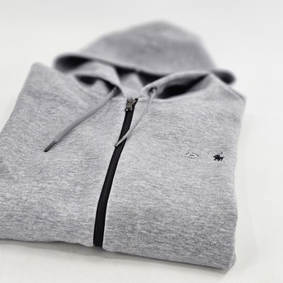 Polo Ralph Lauren Double Knit Zip Hoodie Jacket Mens XXL 2XL Pony