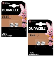 4x Duracell LR44 1.5V Alkaline Cell Battery A76 AG13 SR44 GPA76 Longest Expiry