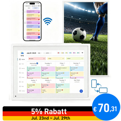 TABWEE Smart Digital Kalender 10.1'' Housework Chart Touchscreen Calendar WIFI 6