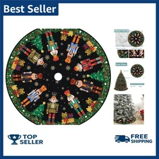 Nutcracker Christmas Tree Skirt 48 Inch Christmas Nutcracker Tree Collar New Yea