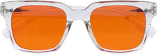 ERA Schlaf- und Erholungsbrille - orangefarbene Gläser - 99,9 % blaulichtblockierend - Anti-Re