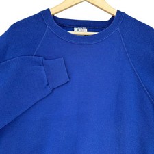 VTG 90s Lee Sturdy Sweats Blue Crewneck BLANK Pullover Sweatshirt SZ XL 1990s