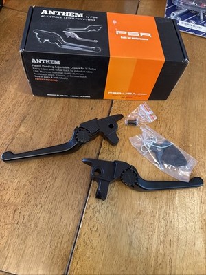 PSR Anthem 17-20 Harley Touring Black Adjustable Lever Set 0610-2046 Levers   A2