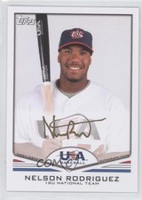 2011 Topps USA Baseball Team Gold Ink 2/25 Nellie Rodriguez Nelson Auto 0b0