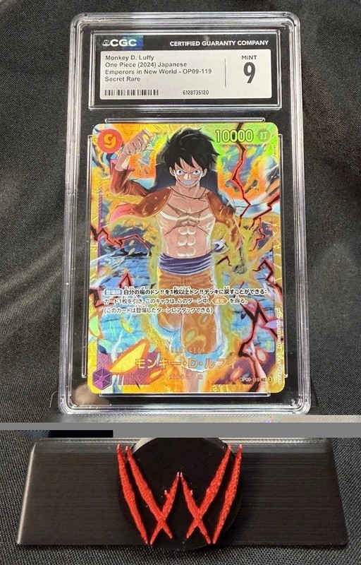 2024 One Piece Japanese Monkey D Luffy OP09-119 Secret Rare CGC 9 Mint
