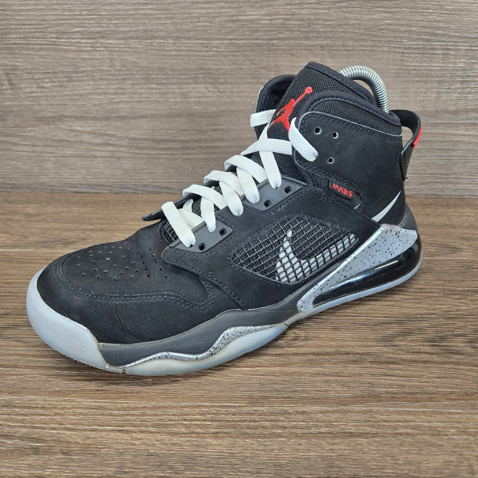 Nike Jordan Mars 270 nere argento metallizzato CD7070 010 taglia UK 6 EU 40 rare